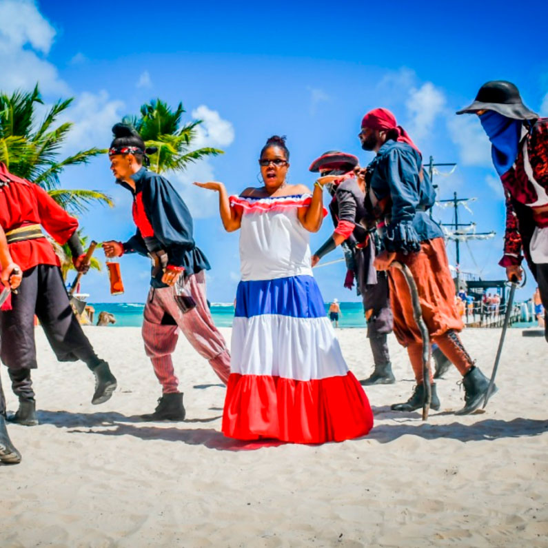 dia de la independencia de la República Dominicana en Ocean Adventures Punta Cana